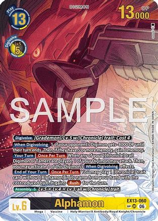 Alphamon (SP) (EX13-060) - Chivalrous XIII Foil