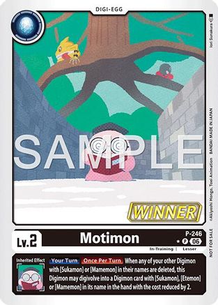 Motimon (Official Store Tournament 2026 Vol. 4 Winner) (P-246) - Digimon Promotion Cards Foil