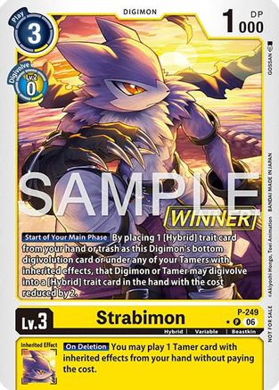 Strabimon (Official Store Tournament 2026 Vol. 4 Winner) (P-249) - Digimon Promotion Cards Foil